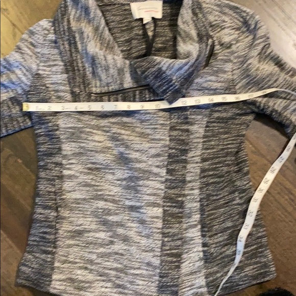 Two by Vince Camuto Gray Zip Jacket S Small EUC - Picture 4 of 6